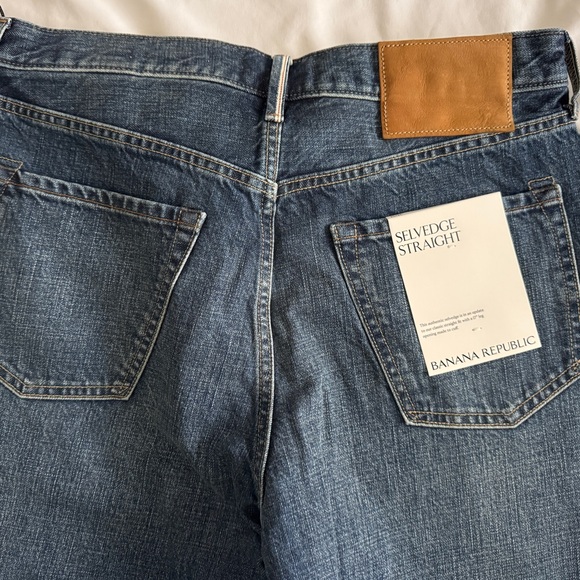 Banana Republic Selvedge Straight Fit Button Fly Jeans 34W x 34L - Picture 2 of 4